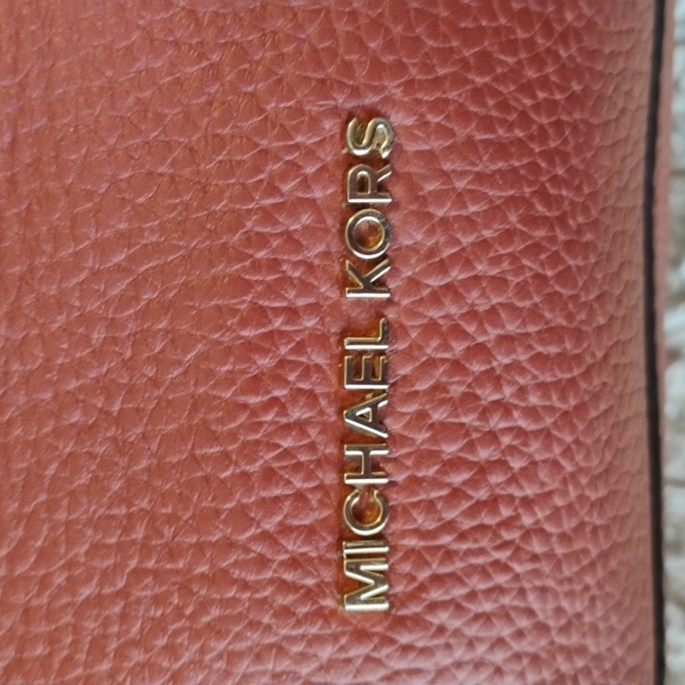 Michael Kors Red Leather Backpack - Picture 3 of 13